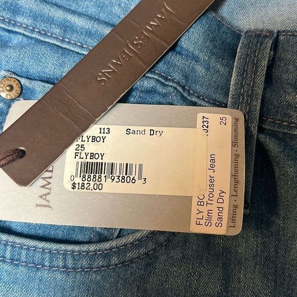 James Jeans Fly Boy Slim Trouser Jeans Sand Dry Wash Size 25 Made in USA - Picture 4 of 10